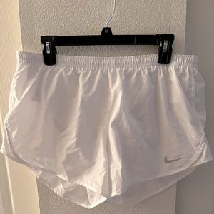 Nike White Running Shorts
